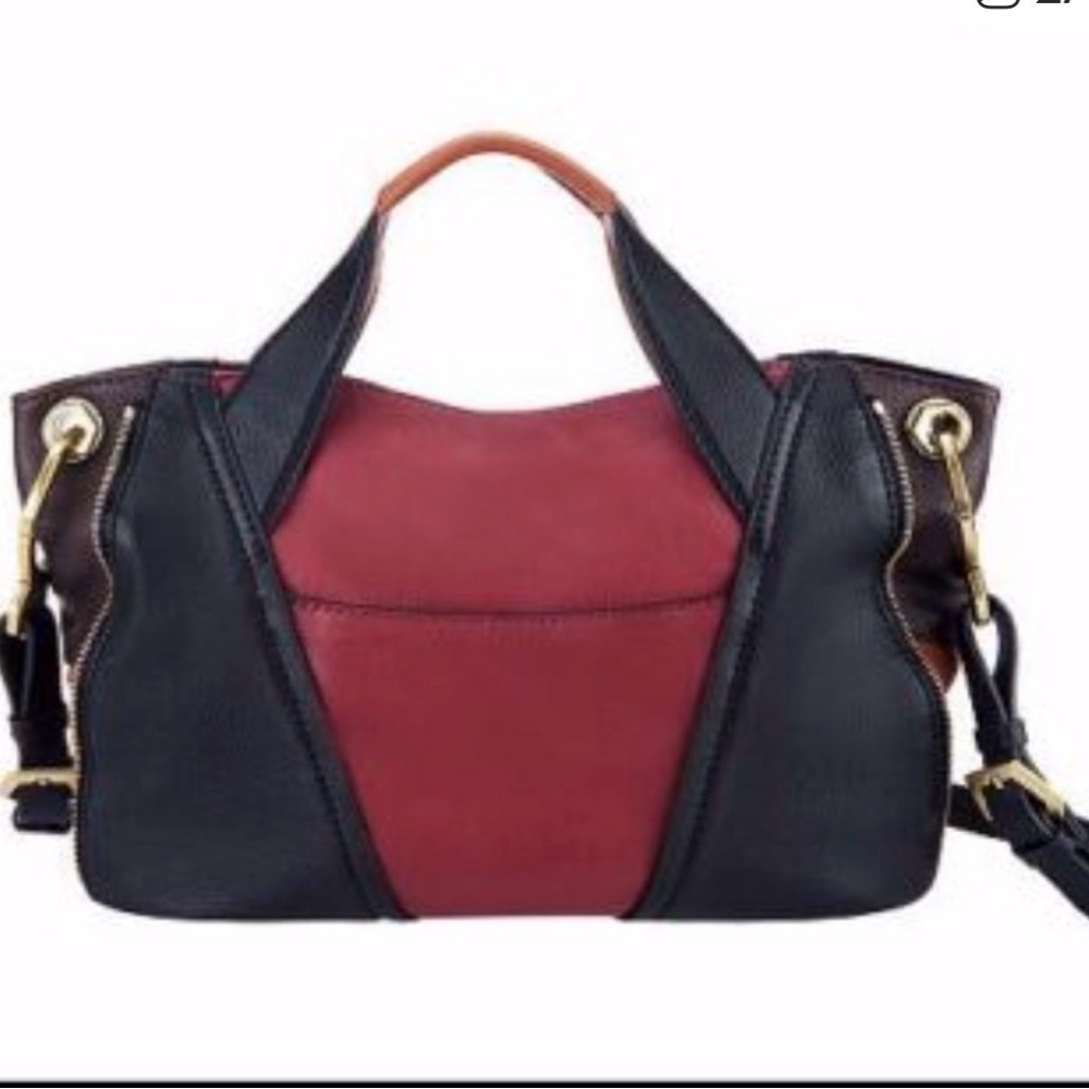 orYANY Black and Red Shoulder Bag, one of their first designs, no longer sold.